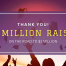 Thank you! $1 Million Raised On the Road to $3 Million Banner 1280x600