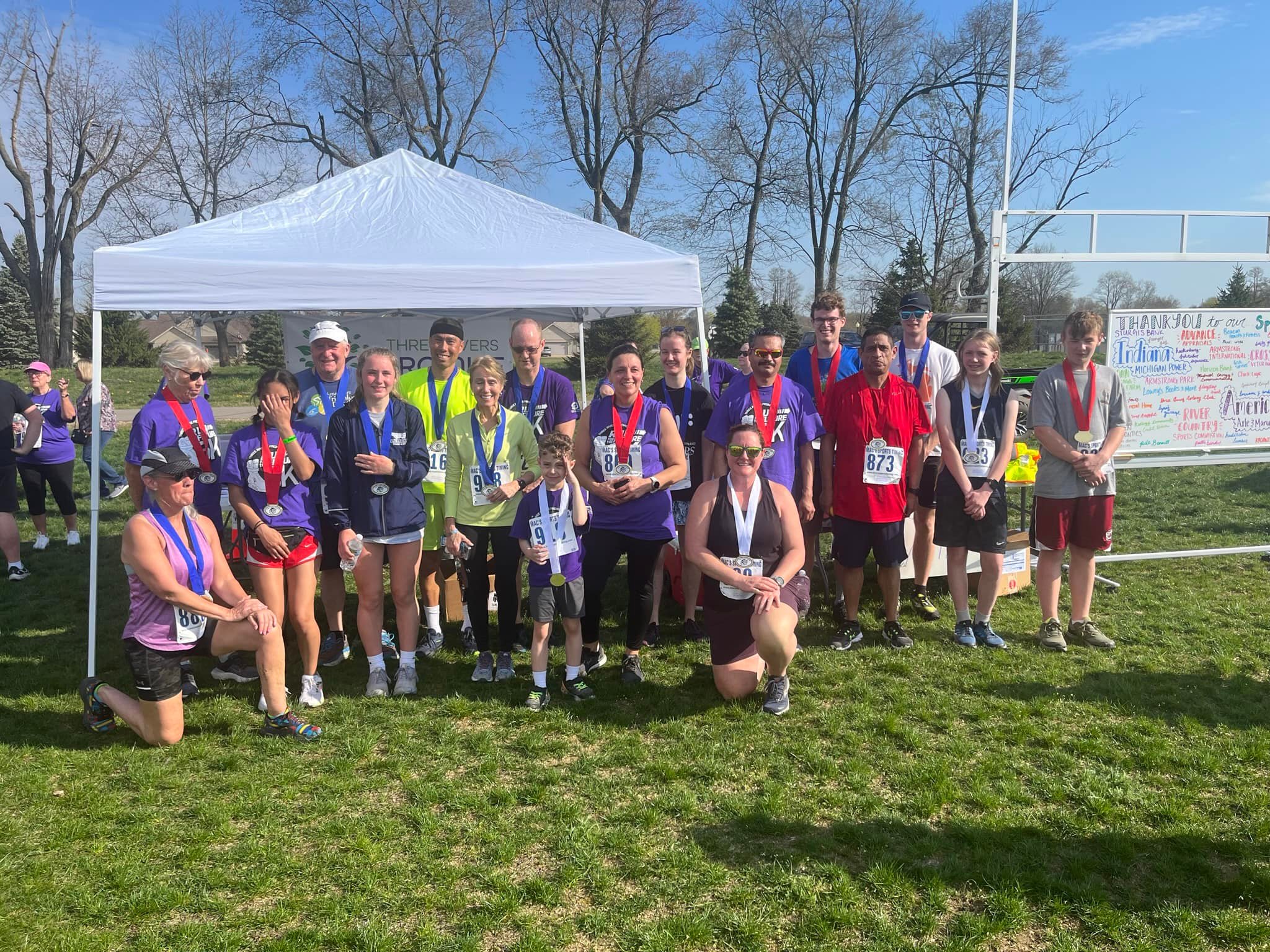 Run For The Future participants and medal winners