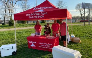 One of our sponsors preparing for the race