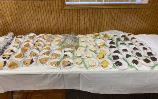 Desert table during the Three Rivers Promise Fish Fry