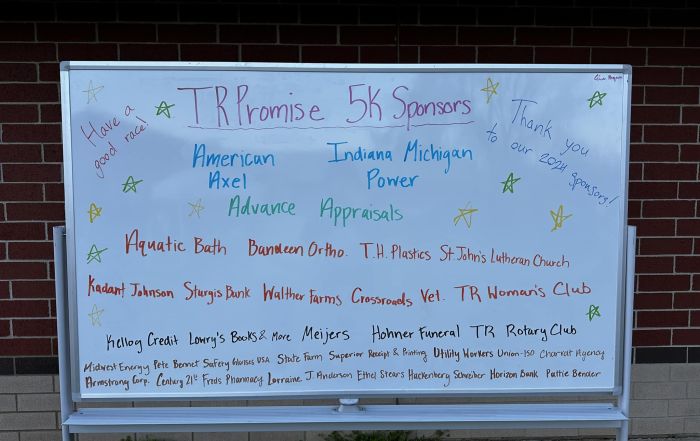 List of sponsors for the 2024 Three Rivers Promise Run For The Future 5K