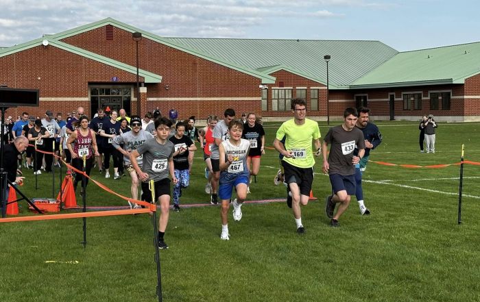 Runners take off at the 2024 Run For The Future 5K race