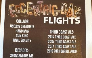 Bell's Eccentric Day Flyer listing Useless Creatures collaboration