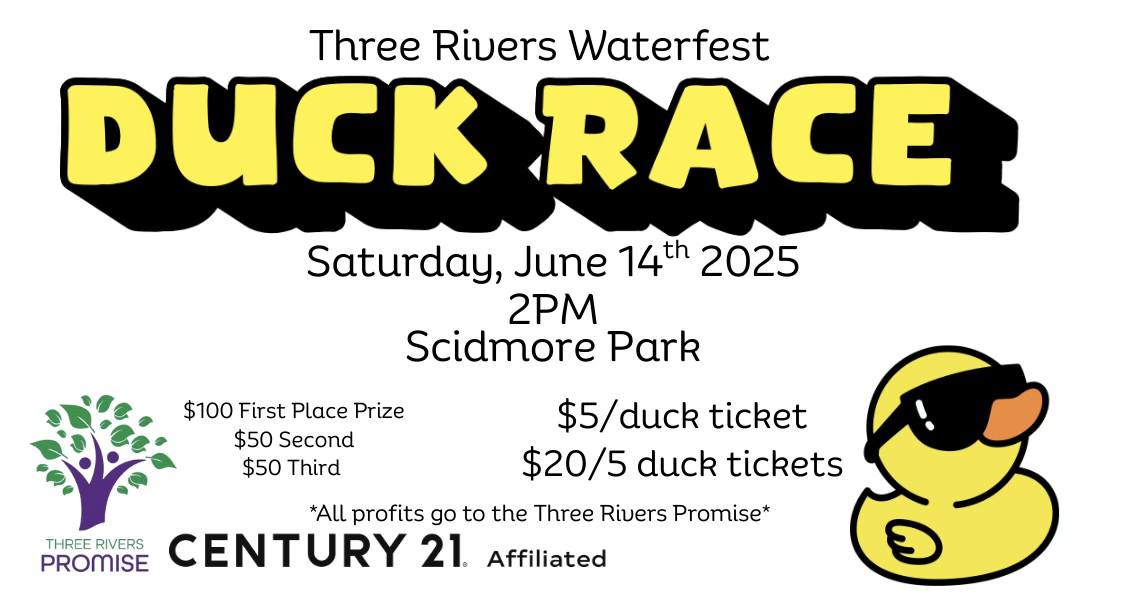 Duck Race hosted by Century 21 Affiliated information card
